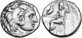 Continental Greece. Kings of Macedon. Philip III Arrhidaios (323-317 BC). AR Drachm in the name and style of Alexander the Great, Teos mint, 323-319 B...