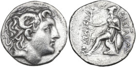 Continental Greece. Kings of Macedon. Lysimachos (305-281 BC). AR Tetradrachm, Amphipolis mint, 288-281 BC. Obv. Diademed head of Alexander the Great,...