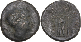 Greek Asia. Mysia, Lampsakos. AE 21 mm. c. 190-85 BC. SNG BN 1236–8; Baldwin, Lampsakos, Group B, pl. X, 1. AE. 8.32 g. 21.00 mm. VF.