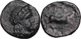 Greek Asia. Troas, Gargara. AE 15 mm, 4th century BC. SNG Cop. 326-31; SNG von Aulock 1511. AE. 1.86 g. 15.00 mm. VF/About VF.