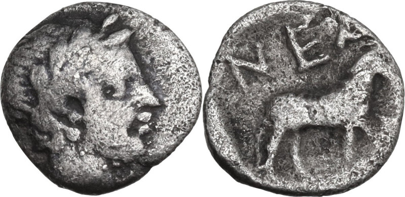 Greek Asia. Troas, Neandria. AR Obol, c. 350-340 BC. SNG Kayhan 1138; SNG Cop. 4...