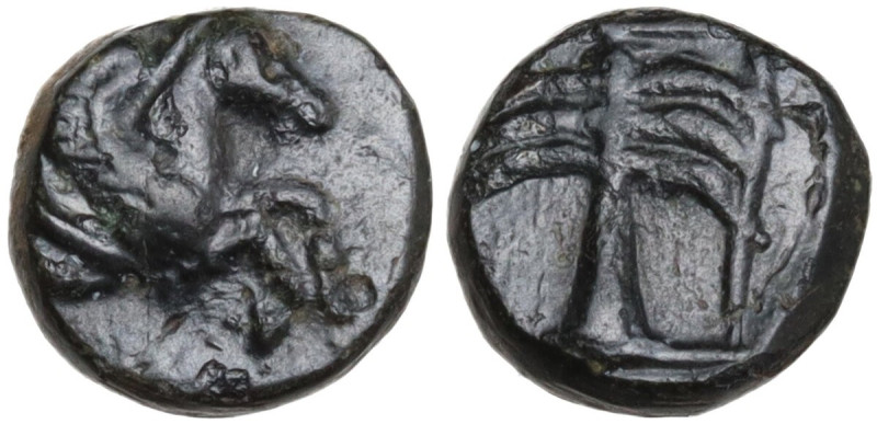 Greek Asia. Troas, Skepsis. AE 8.5 mm, 4th century BC. Obv. Forepart of Pegasus ...