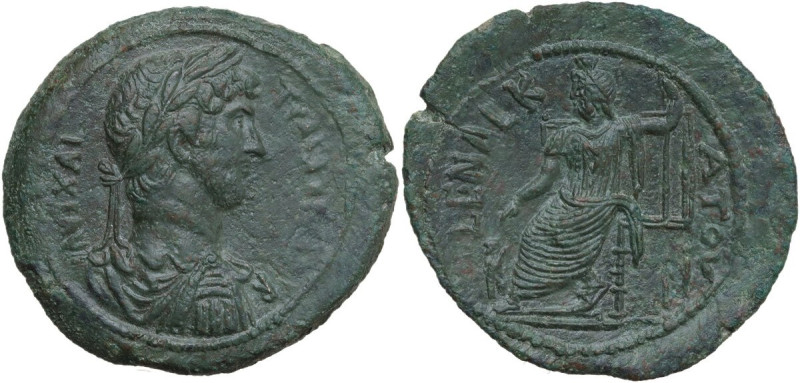 Hadrian (117-138). AE 36 mm, Alexandria mint (Egypt), dated RY 11 (126-127). Obv...