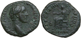 Antoninus Pius (138-161). AE As, Rome mint, 150-151. Obv. IMP CAES T AEL HADR ANTONINVS AVG PIVS P P. Head of Antoninus Pius, laureate, right. Rev. TR...