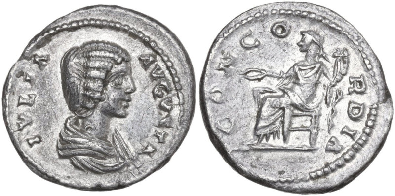 Julia Domna (died 217 AD). AR Denarius, Laodicea ad Mare mint, 196-202. Obv. IVL...