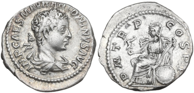 Elagabalus (218-222). AR Denarius, Rome mint, 218 AD. Obv. IMP CAES M AVR ANTONI...