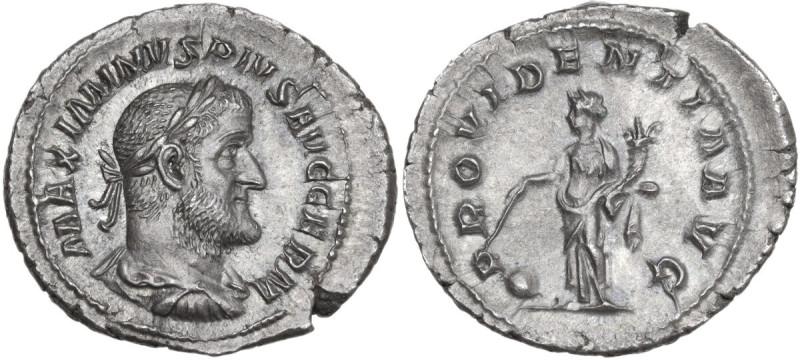 Maximinus I (235-238). AR Denarius, Rome mint, 236-238. Obv. MAXIMINVS PIVS AVG ...