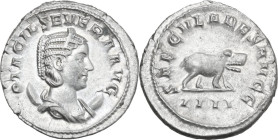 Otacilia Severa, wife of Philip I (244-249). AR Antoninianus. Ludi Saeculares issue, commemorating the 1000th anniversary of Rome, 248 AD. Obv. OTACIL...