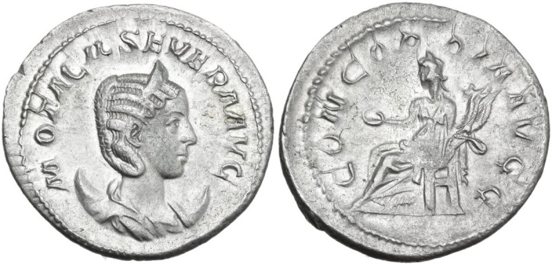 Otacilia Severa, wife of Philip I (244-249). AR Antoninianus, 247 AD. Obv. M OTA...