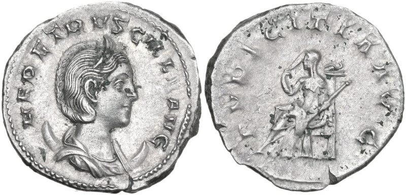 Herennia Etruscilla, wife of Trajan Decius (249-251). AR Antoninianus. Obv. HER ...