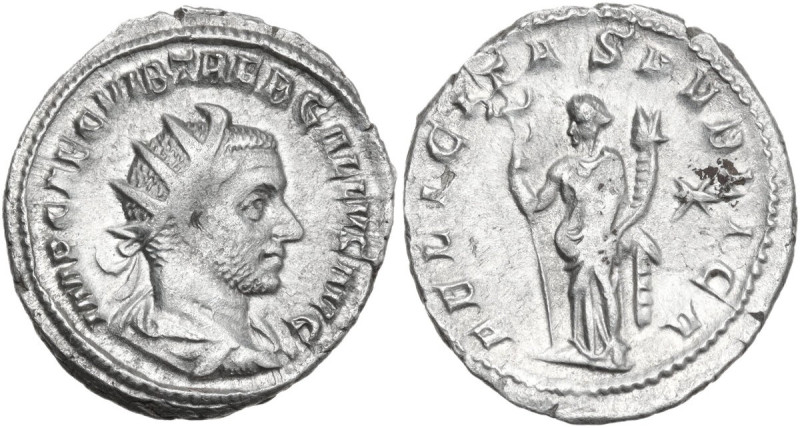 Trebonianus Gallus (251-253). AR Antoninianus. Obv. IMP CAE C VIB TREB GALLVS AV...