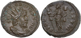 Victorinus (268-270). BI Antoninianus. Treveri mint, 269 AD. Obv. IMP C PIAV VICTORINVS PF AVG. Radiate, draped and cuirassed bust right. Rev. FIDES M...