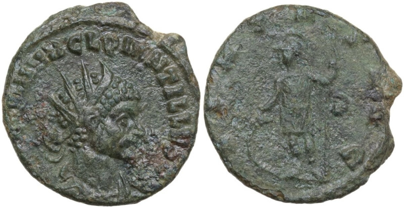 Quintillus (270 AD). AE Antoninianus, Rome mint. Obv. IMP CM AVR CL QVINTILLVS A...
