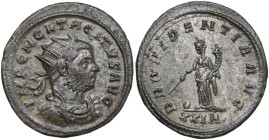 Tacitus (275-276). AE Antoninianus, Rome mint. Obv. IMP CM CL TACITVS AVG. Radiate and cuirassed bust right. Rev. PROVIDENTIA AVG. Providentia standin...