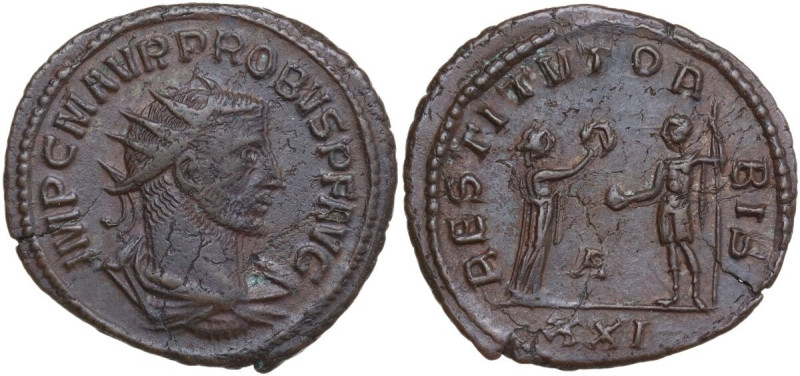 Probus (276-282). AE Antoninianus, Antioch mint. Obv. IMP C PROBVS PF AVG. Radia...