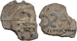 The Roman Empire. PB Tessera, 1st century BC-1st century AD. D/ Scorpion. R/ ASC retroverse. Rostowzew 3081. PB. 7.17 g. 24.00 mm. VF.