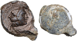 The Roman Empire. PB Lead seal. D/ 'Grillos'. R/ Blank. PB. 6.73 g. 16.00 mm. EF.
