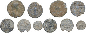 Leads from Ancient World. Lot of five (5) unclassified leaden tesserae. Important tesserae lot.