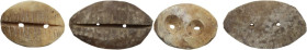 China. Lot of two (2) bone shell money. Shang dinasty (1766-1154 BC).