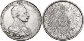 Germany. Wilhelm II (1888-1918). AR 3 Mark, Berlin mint, 1913A. KM 533. AR. 11.10 g. 27.50 mm. Lightly toned. Good VF.