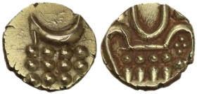 India. Haidar Ali (1174-1197) (AD 1761-1782). AV Fanam. AV. 0.38 g. 7.00 mm. EF.