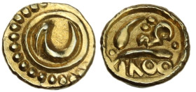 India. Tipu Sultan (1197-1227) (AD 1782-1799). AV Fanam. AV. 0.29 g. 7.00 mm. EF.