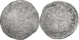 Italy. Ferdinando Gonzaga (1612-1626). AR Parpagliola, Mantova mint. MIR (Lombardia, zecche) 617a. AR. 1.33 g. 20.50 mm. About VF.