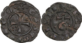 Italy. Corrado II di Svevia (Corradino) (1254-1258). BI Denaro, Messina or Brindisi mint. Sp. 177; Travaini 1993 63; D'Andrea 224. BI. 0.57 g. 16.50 m...