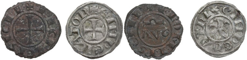 Italy. Lot of two (2) unclassified sicilian billon denarii.
