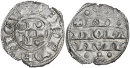 Italy. Coinage in the name of Federico I (1240-1310). AR Denaro imperiale piano, Milano mint. CNI 1/15; MIR (Milano) 59/1. AR. 0.94 g. 17.50 mm. VF. E...