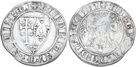 Italy. Carlo II d'Angiò (1285-1289). AR Saluto, Napoli mint. P/R 2; MIR (Napoli) 23. AR. 3.04 g. 24.75 mm. Scarce. About VF.