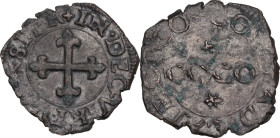 Italy. Anonime dei Radicati (1581-1598). MI Quarto 1581, Passerano mint. CNI 42/47; MIR (Piem. Sard. Lig. Cors.) 921. MI. 0.72 g. 15.00 mm. RR. VF.