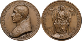 Italy. Pio XII (1939-1958). Extraordinary medal A.XVI, for the proclamation of the Blessed Virgin Mary as Queen of Heaven and Earth. Obv. PIVS. XII. P...