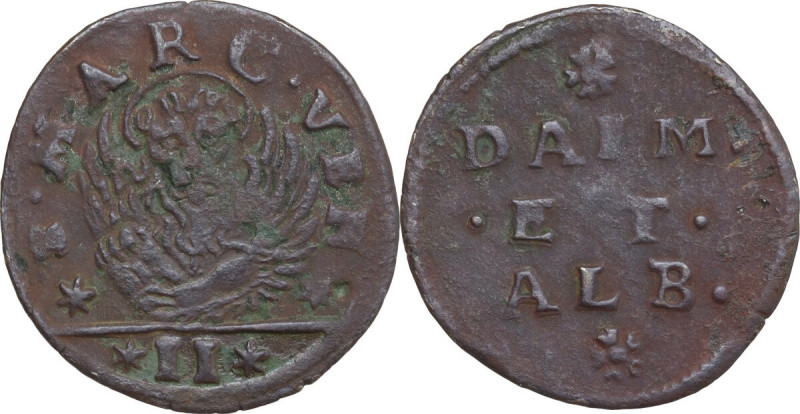 Italy. Coinage for Dalmatia and Albania under Venice. AE Gazetta, 1691-1709. AE....