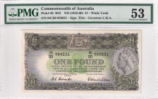 Australia, 1 Pound, 1953/1960, AUNC, p30