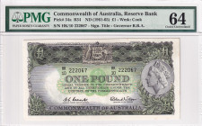 Australia, 1 Pound, 1961/1965, UNC, p34a