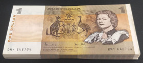 Australia, 1 Dollar, 1983, UNC, p42d, BUNDLE