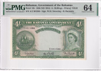 Bahamas, 4 Shillings, 1936, UNC, p13b