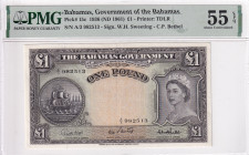 Bahamas, 1 Pound, 1936, AUNC, p15c