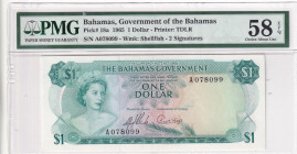 Bahamas, 1 Dollar, 1965, AUNC(+), p18a