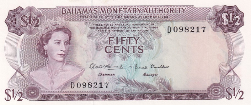 Bahamas, 50 Cents, 1968, UNC, p26a

Estimate: USD 40-80