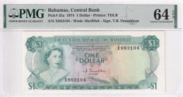 Bahamas, 1 Dollar, 1974, UNC, p35a