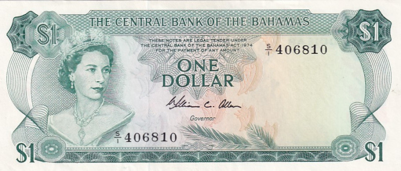Bahamas, 1 Dollar, 1974, UNC, p35b

Estimate: USD 50-100