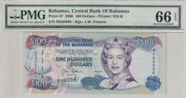 Bahamas, 100 Dollars, 2000, UNC, p67