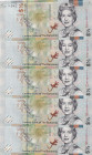 Bahamas, 1/2 Dollar, 2019, UNC, p76Aa, (Total 5 consecutive banknotes)