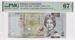 Bahamas, 1/2 Dollar, 2019, UNC, p76Aa