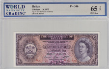 Belize, 2 Dollars, 1975, UNC, p34b