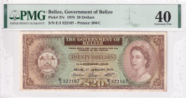 Belize, 20 Dollars, 1976, XF, p37c