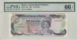 Belize, 10 Dollars, 1983, UNC, p44a