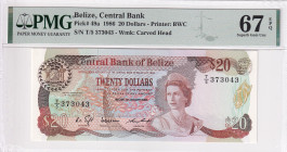 Belize, 20 Dollars, 1986, UNC, p49a